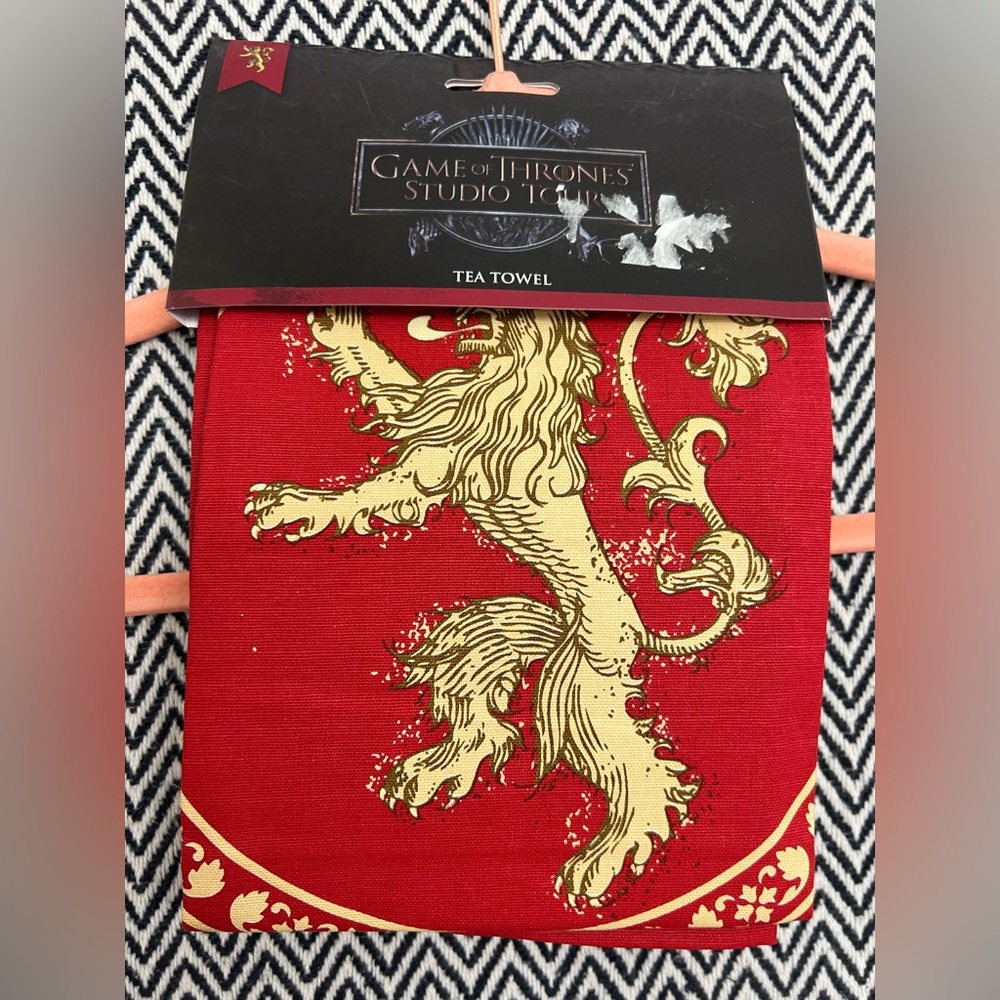 Game of Thrones Studio Tour tea towels - Lannister